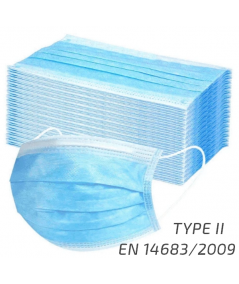 500 Masques chirurgicaux Type II Norme EN 14683/2009